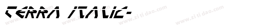 Terra Italic字体转换